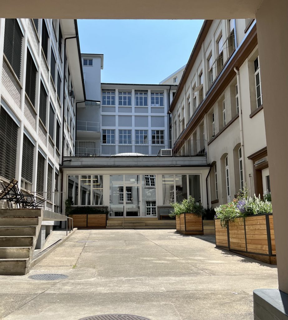 Basel location in the inner courtyard